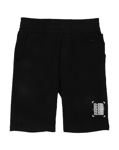 CAVALLI CLASS Shorts & Bermudas JUNIOR NERO 95% Baumwolle, 5% Elastan