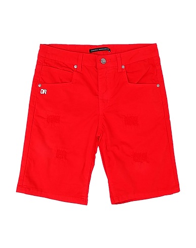 DANIELE ALESSANDRINI Shorts & Bermuda Rosso 98% Cotone, 2% Elastan