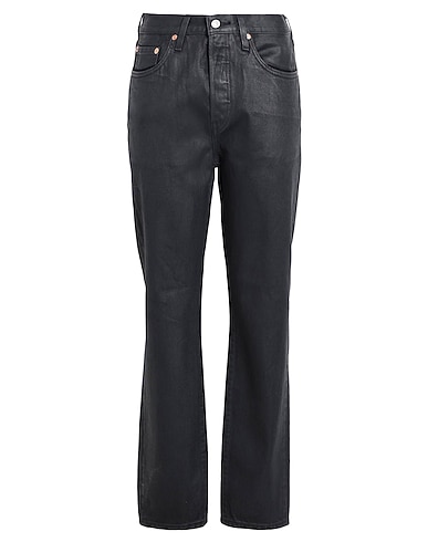 LEVI'S Straight leg 501® WAX COATED BLACKS 100% Cotton