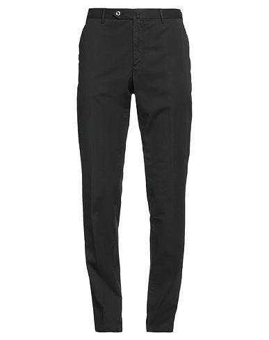 PT Torino Casual pants Black 98% Cotton, 2% Elastane