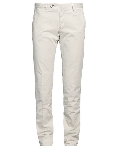 PT Torino Casual trouser Ivory 98% Cotton, 2% Elastane
