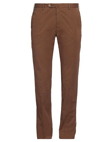 PT Torino Casual pants Brown 98% Cotton, 2% Elastane