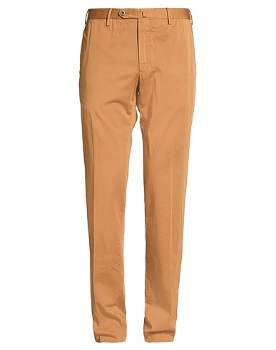 PT Torino Casual trouser MARRONE 94% Cotton, 5% Silk, 1% Elastane