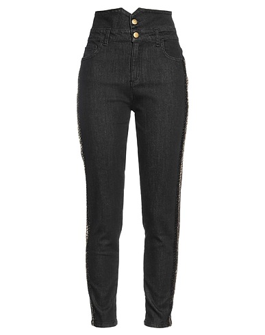 LAFTY LIE Denim pants Black 99% Cotton, 1% Elastane