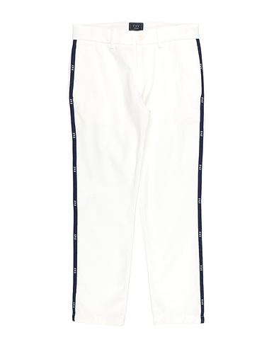 FAY Casual trouser White 97% Cotton, 3% Elastane
