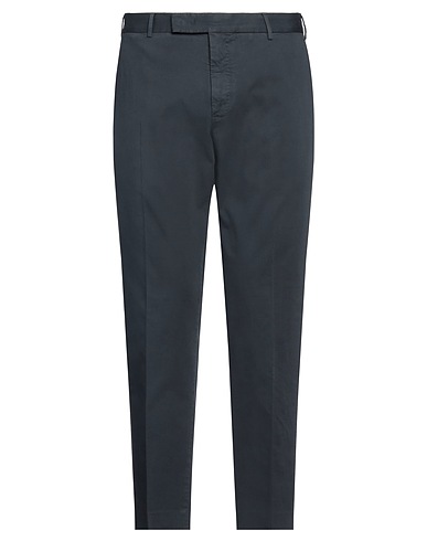 PT Torino Pantalon Bleu marine 75% Coton, 23% Lin, 2% Élasthanne