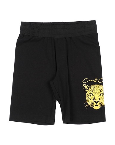 CAVALLI CLASS Shorts & Bermuda JUNIOR Black 95% Cotton, 5% Elastane