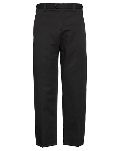 PT Torino Casual trouser Black 60% Cotton, 40% Linen
