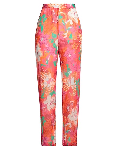 MSGM Casual trouser Orange 100% Viscose