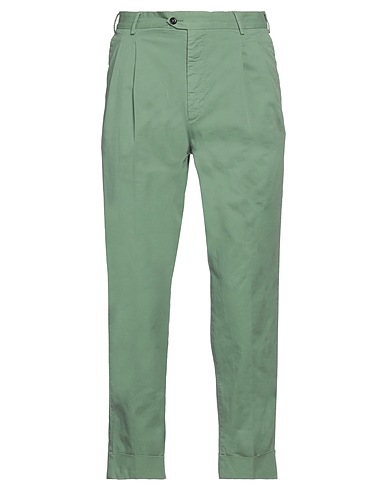 PT Torino Casual trouser Green 98% Cotton, 2% Elastane