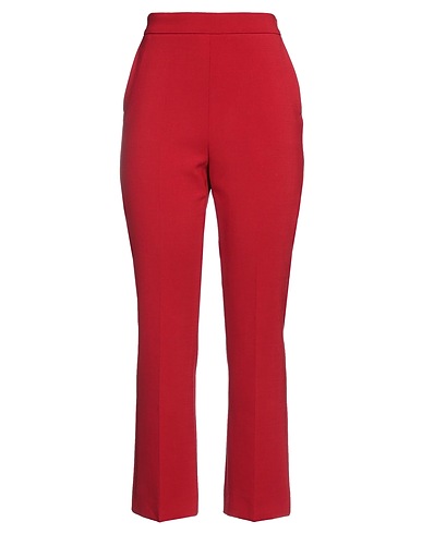 MAX MARA Casual pants Red 96% Virgin Wool, 4% Elastane