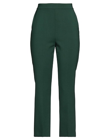 MAX MARA Casual pants Dark green 96% Virgin Wool, 4% Elastane