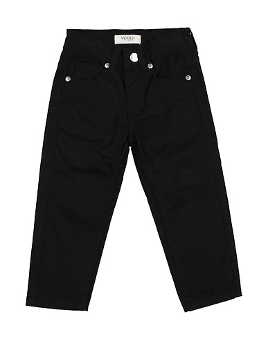 VICOLO Denim trousers Black 98% Cotton, 2% Elastane