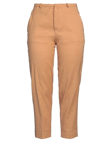 TELA Casual trouser Camel 56% Linen, 28% Viscose, 15% Cotton, 1% Elastane