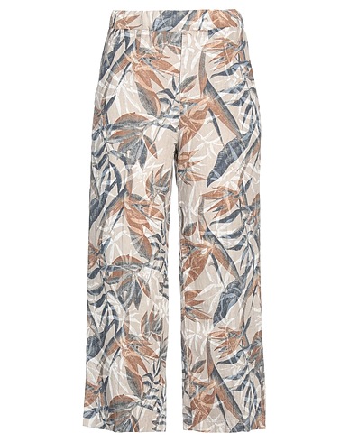 EUROPEAN CULTURE Casual pants Beige 100% Linen