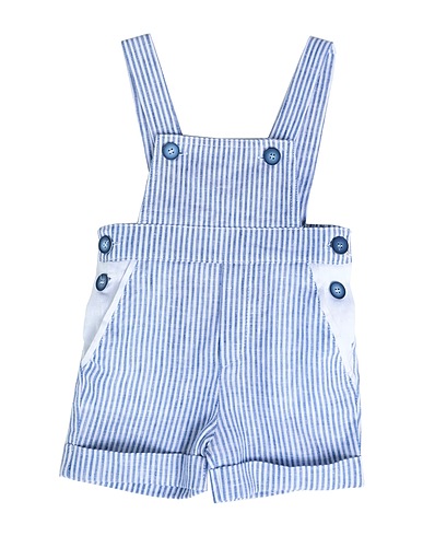 MANUELL & FRANK Baby jumpsuit  Azure 55% Linen, 45% Viscose