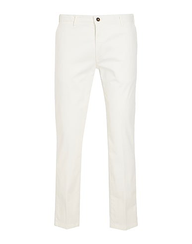 8 by YOOX Casual trouser ORGANIC COTTON SLIM-FIT CHINO

 Off white 97% Organic cotton, 3% Elastane