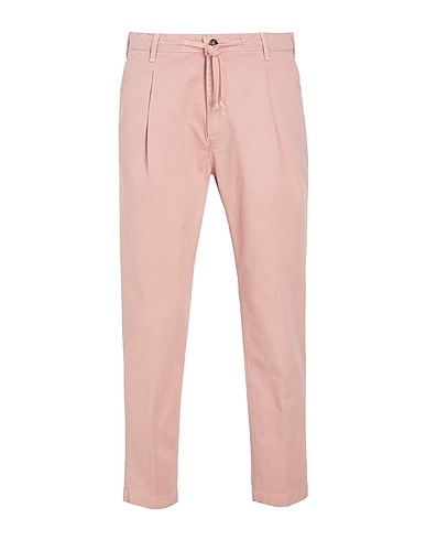 8 by YOOX Casual trouser ORGANIC COTTON LACE-UP CARROT-FIT CHINO

 Pink 97% Organic cotton, 3% Elastane