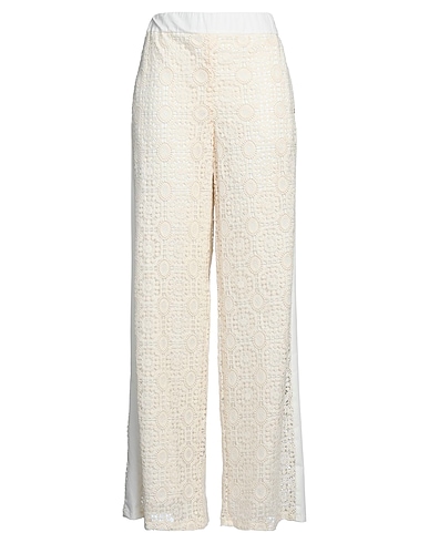 PENNYBLACK Casual trouser Ivory 85% Cotton, 15% Polyester