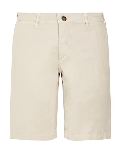 8 by YOOX Shorts & Bermuda ORGANIC COTTON SHIRTS  Light grey 97% Organic cotton, 3% Elastane
