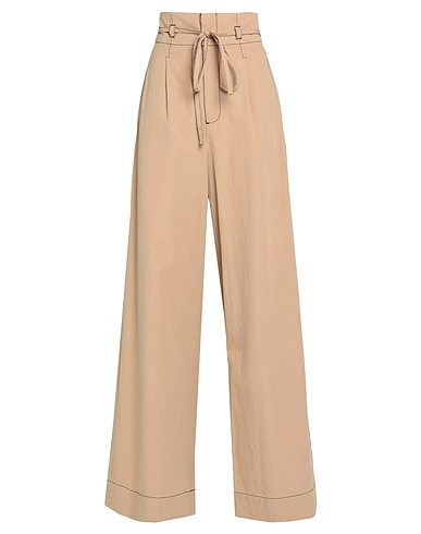 TWINSET Casual trouser Sand 100% Cotton