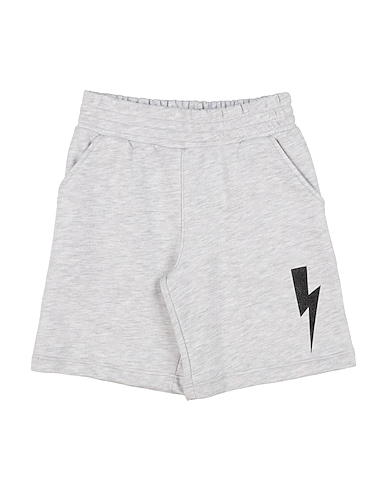 NEIL BARRETT Shorts & Bermuda Light grey 100% Cotton