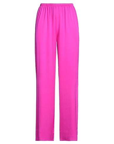 NOUVELLE/SILK 95 FIVE Casual pants Fuchsia 95% Silk, 5% Elastane