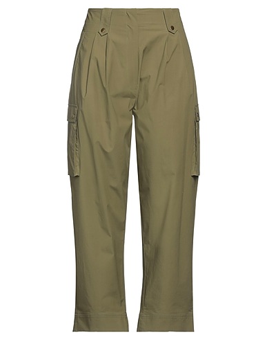 TWINSET Pantalone Verde militare 96% Cotone, 4% Elastan