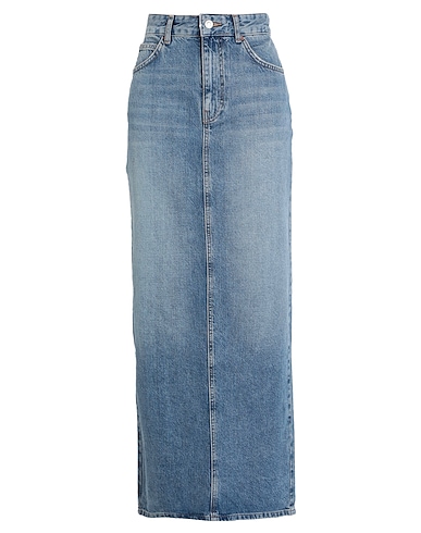 TOPSHOP Denim skirt Blue 100% Cotton