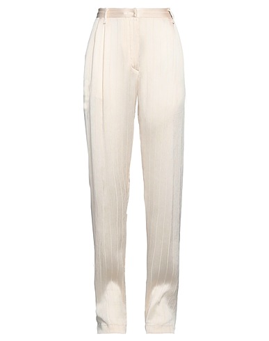 FORTE_FORTE Pantalone Avorio 70% Viscosa, 30% Seta