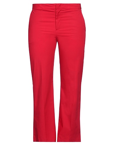 TWINSET Casual trouser Red 96% Cotton, 4% Elastane
