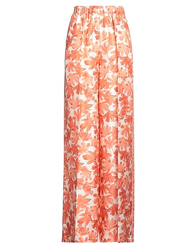 MAX MARA Casual trouser Coral 100% Silk