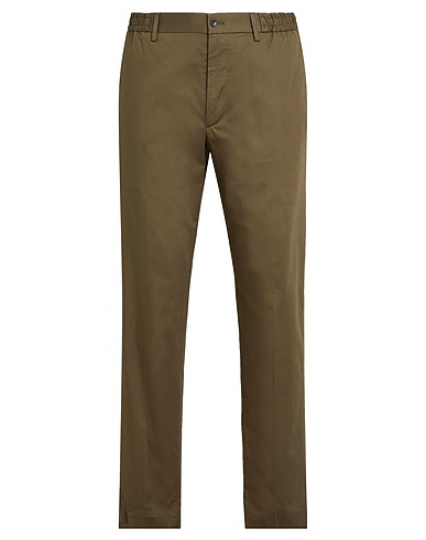 TAGLIATORE Casual trouser Green 98% Cotton, 2% Elastane