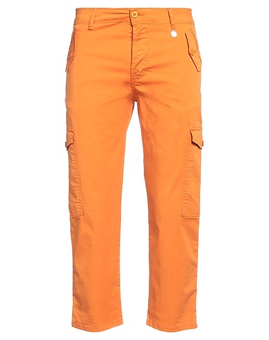 BERNA Casual trouser Orange 97% Cotton, 3% Elastane