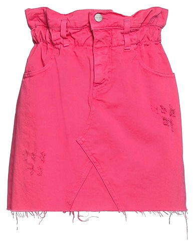 SUSY-MIX Denim skirt Fuchsia 98% Cotton, 2% Elastane