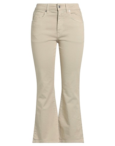 GRIFONI Bootcut Jeans Beige 98% Cotton, 2% Elastane