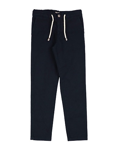 NUPKEET Casual pants Midnight blue 100% Cotton