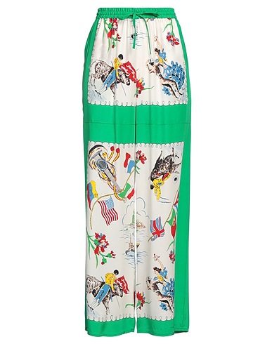 P.A.R.O.S.H. Casual pants Green 100% Silk