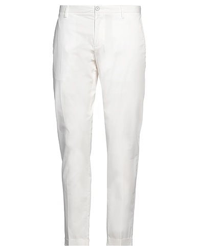 AT.P.CO Casual pants Off white 97% Cotton, 3% Elastane