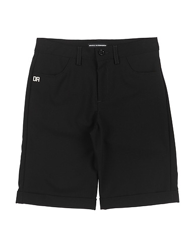 DANIELE ALESSANDRINI Shorts & Bermuda Black 68% Polyester, 20% Viscose, 10% Wool, 2% Elastane