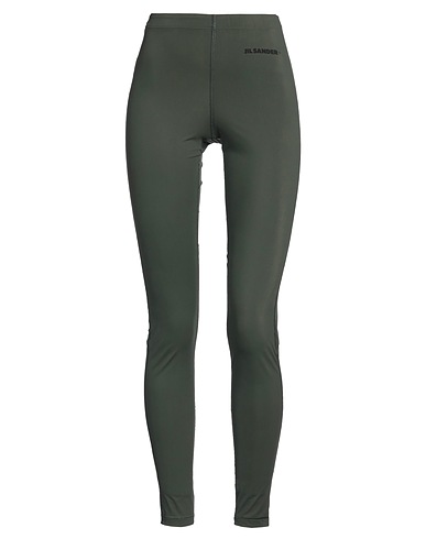 JIL SANDER Leggings Military green 72% Polyamide, 28% Elastane