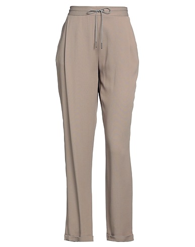 FABIANA FILIPPI Casual trouser Khaki 57% Acetate, 43% Silk