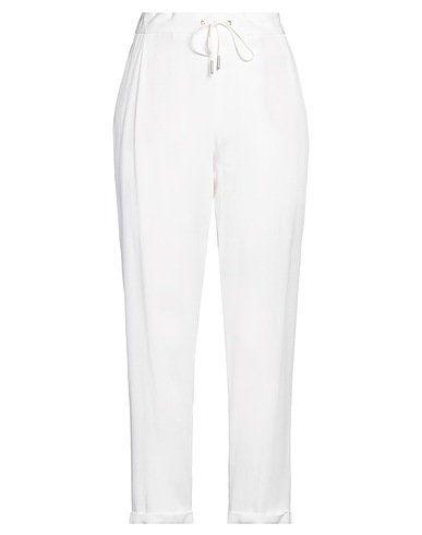 FABIANA FILIPPI Casual trouser Ivory 57% Acetate, 43% Silk