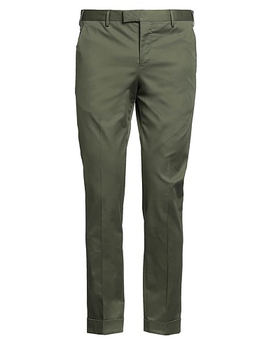 PT Torino Casual trouser Military green 97% Cotton, 3% Elastane