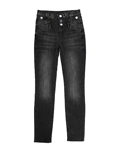 LIU •JO Denim trousers Charcoal 89% Cotton, 9% Polyester, 2% Elastane