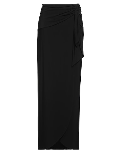 FEDERICA TOSI Langer Rock Schwarz 95% Viskose, 5% Elastan