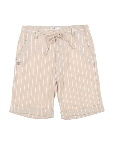 DANIELE ALESSANDRINI Shorts & Bermuda Taupe 55% Linen, 45% Viscose