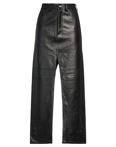 DONDUP Long skirt Black 100% Lambskin