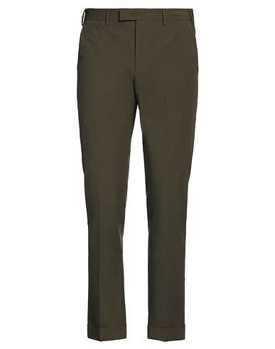 PT Torino Casual trouser Military green 97% Cotton, 3% Elastane