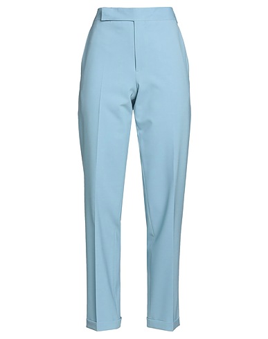 LARDINI Casual trouser Sky blue 96% Wool, 4% Elastane